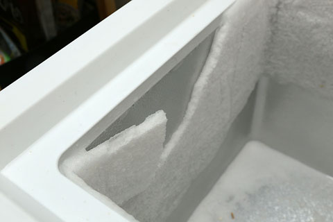 冷凍庫の霜取り1