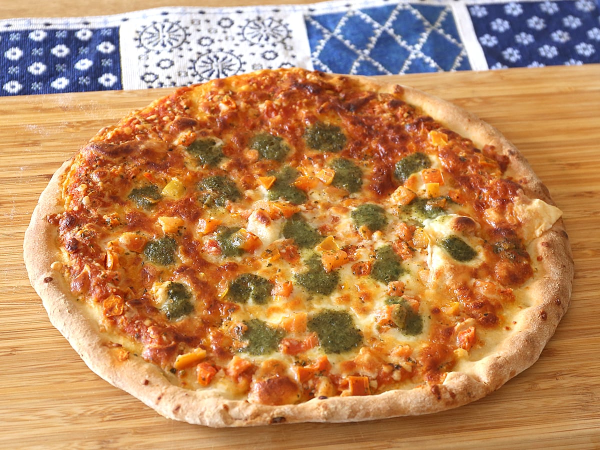 Pizzeria Italiana　ピザマルゲリータ（冷凍ピザ）　調理例