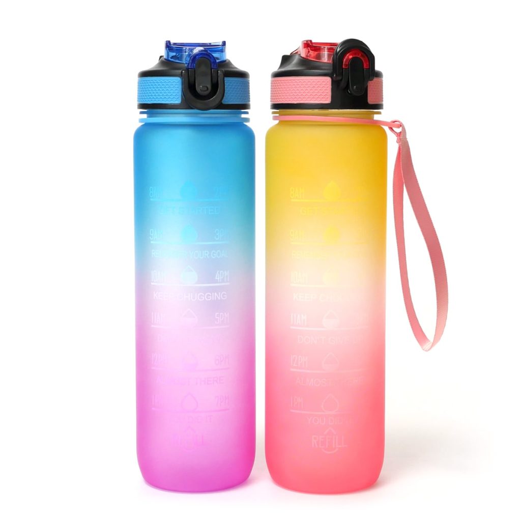 モチベーショナルボトル（目盛り付きウォーターボトル）2本セット コストコ通 コストコおすすめ商品の紹介ブログ