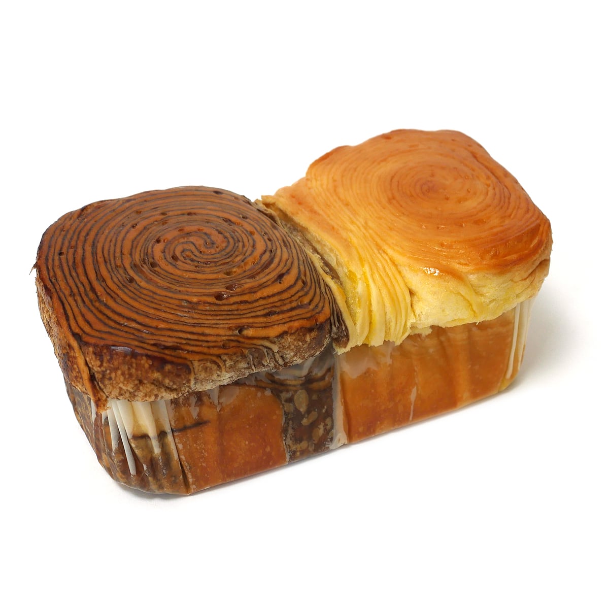 コストコ　大理石麺包　マーブルブレッド　2種類のパンが繋がっている