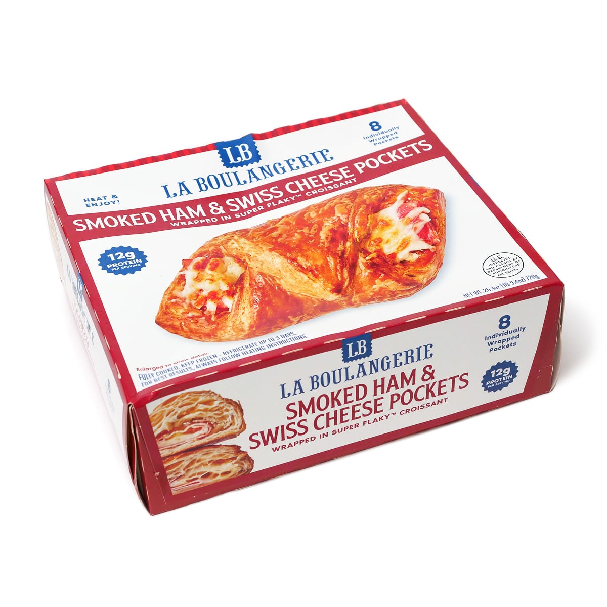 LA BOULANGERIE　スモークハムチーズクロワッサン（冷凍）8個入　パッケージ