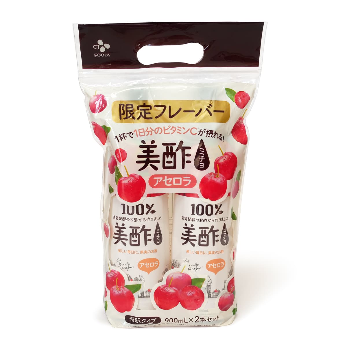 CJFoods　美酢（ミチョ）アセロラ　900ml×2本