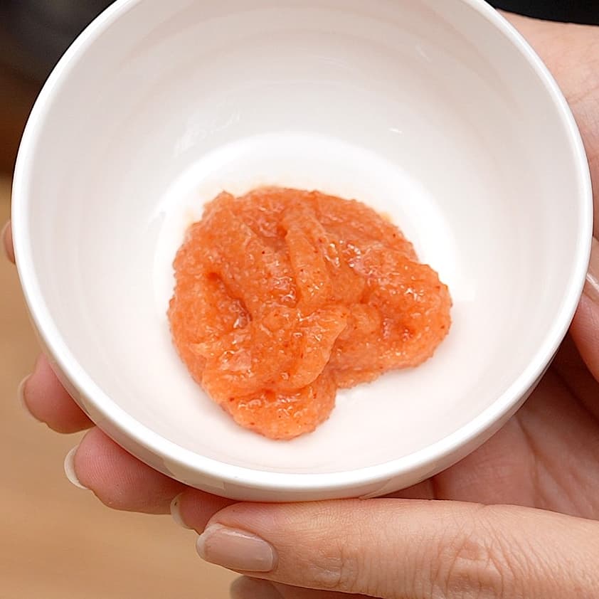 かねふく　辛子明太ばらこ　器に出した
