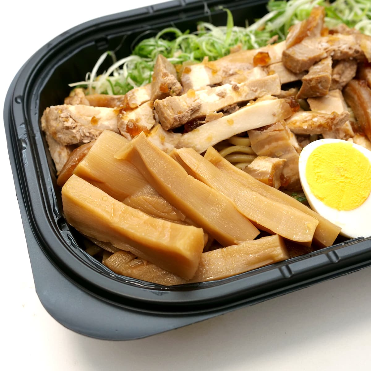 鶏煮干し油そば　メンマ