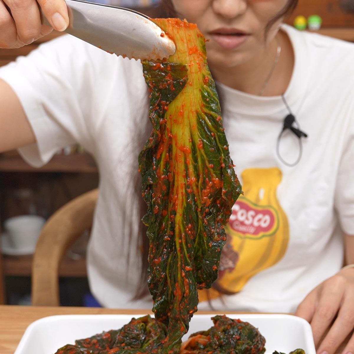 OURHOME グリーンリーフキムチ　800g　緑の葉っぱ