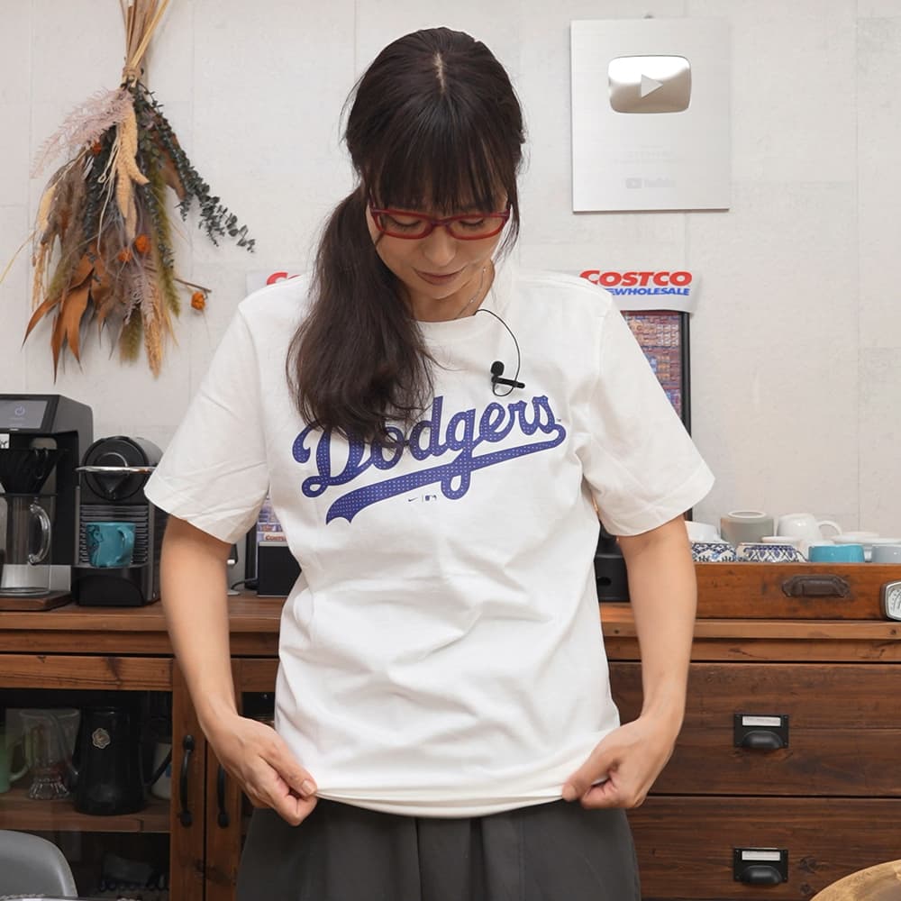 MLBPlayers ナイキＴシャツ　Dodgers（大谷モデル）　着てみた１