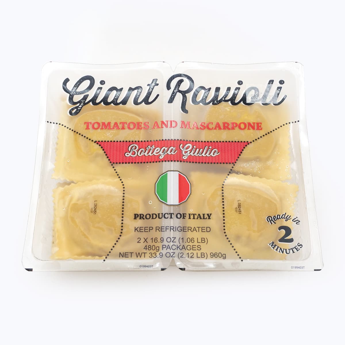 イタリア産　ジャイアントラビオリ　480g×2