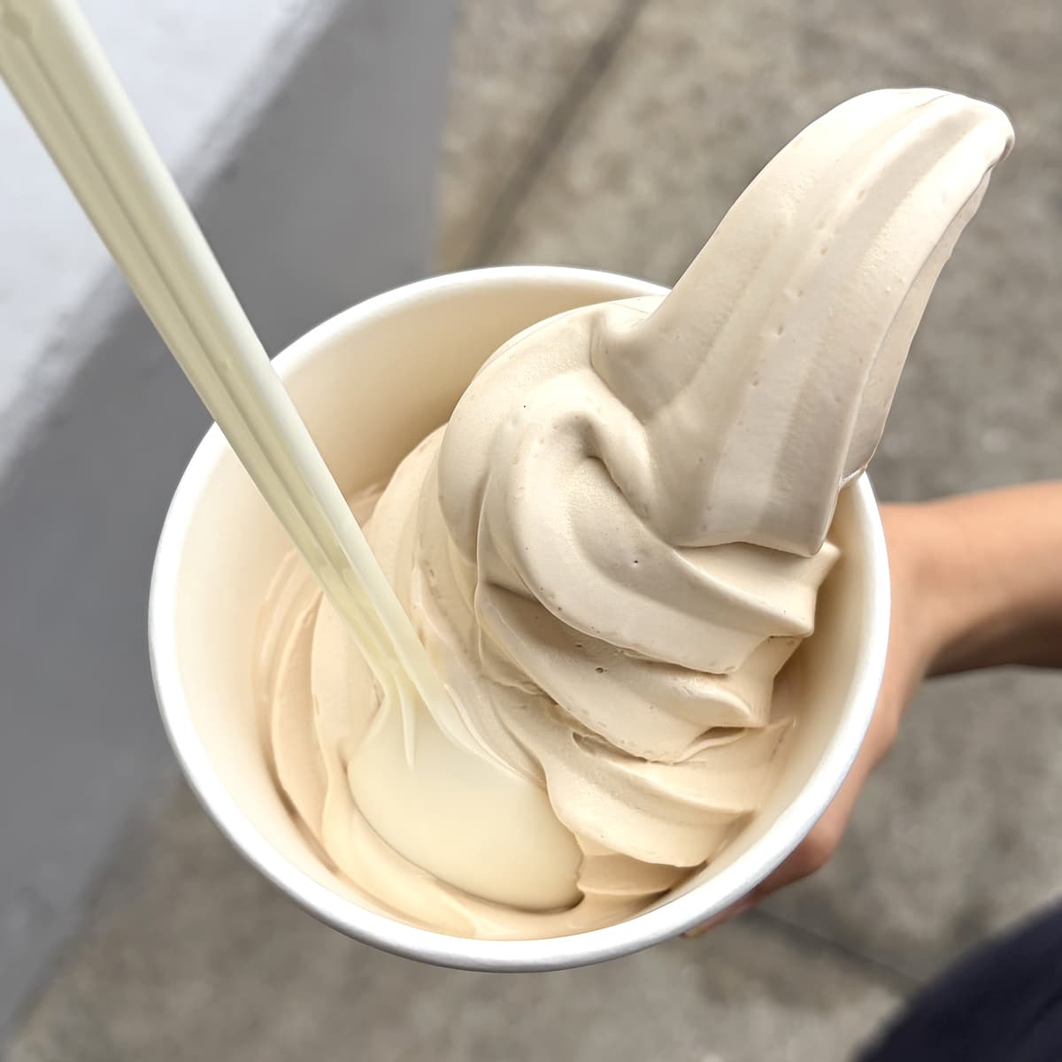 フードコート　マロンソフトクリーム【2025】　上から