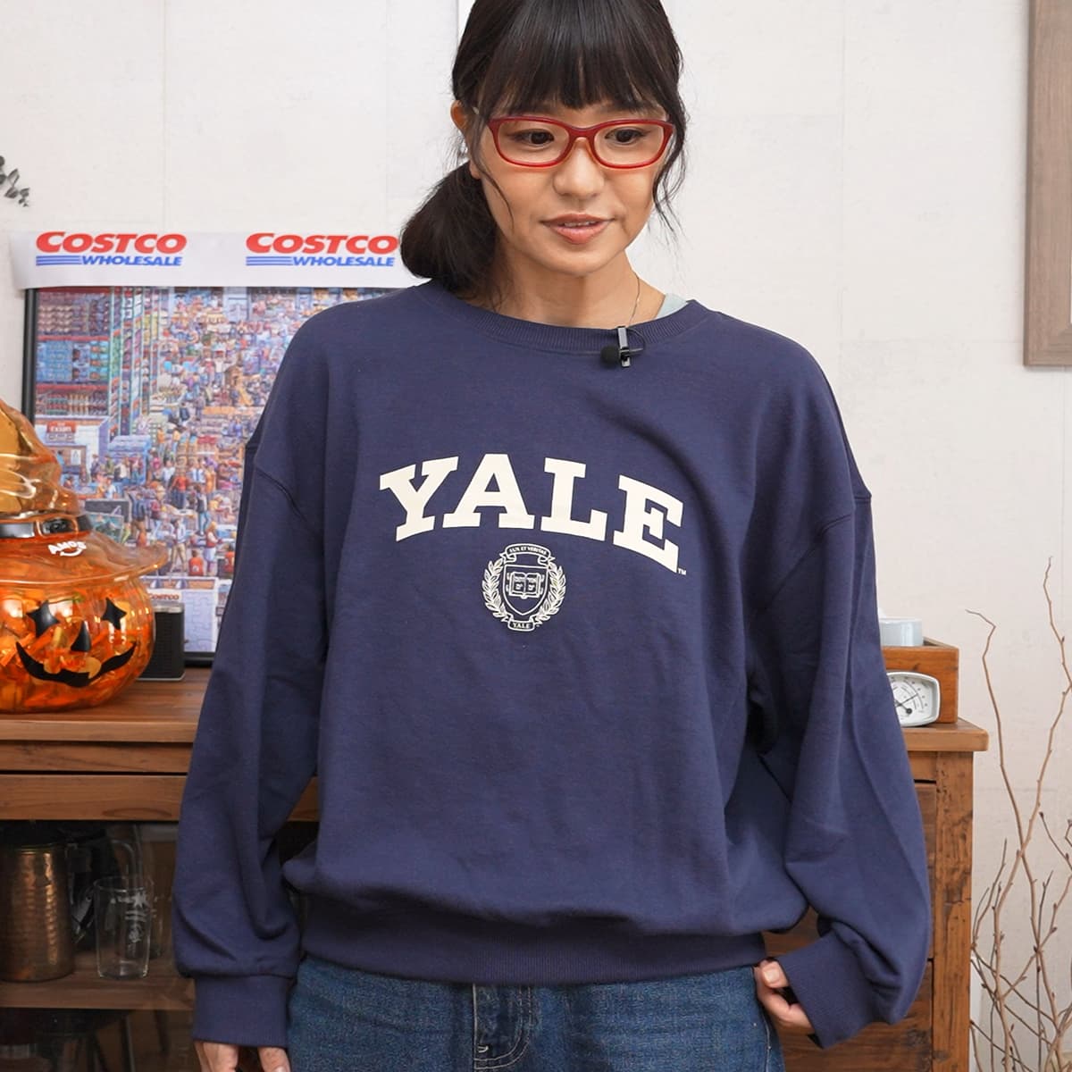 YALE大学　カレッジスウェット　着ててみた