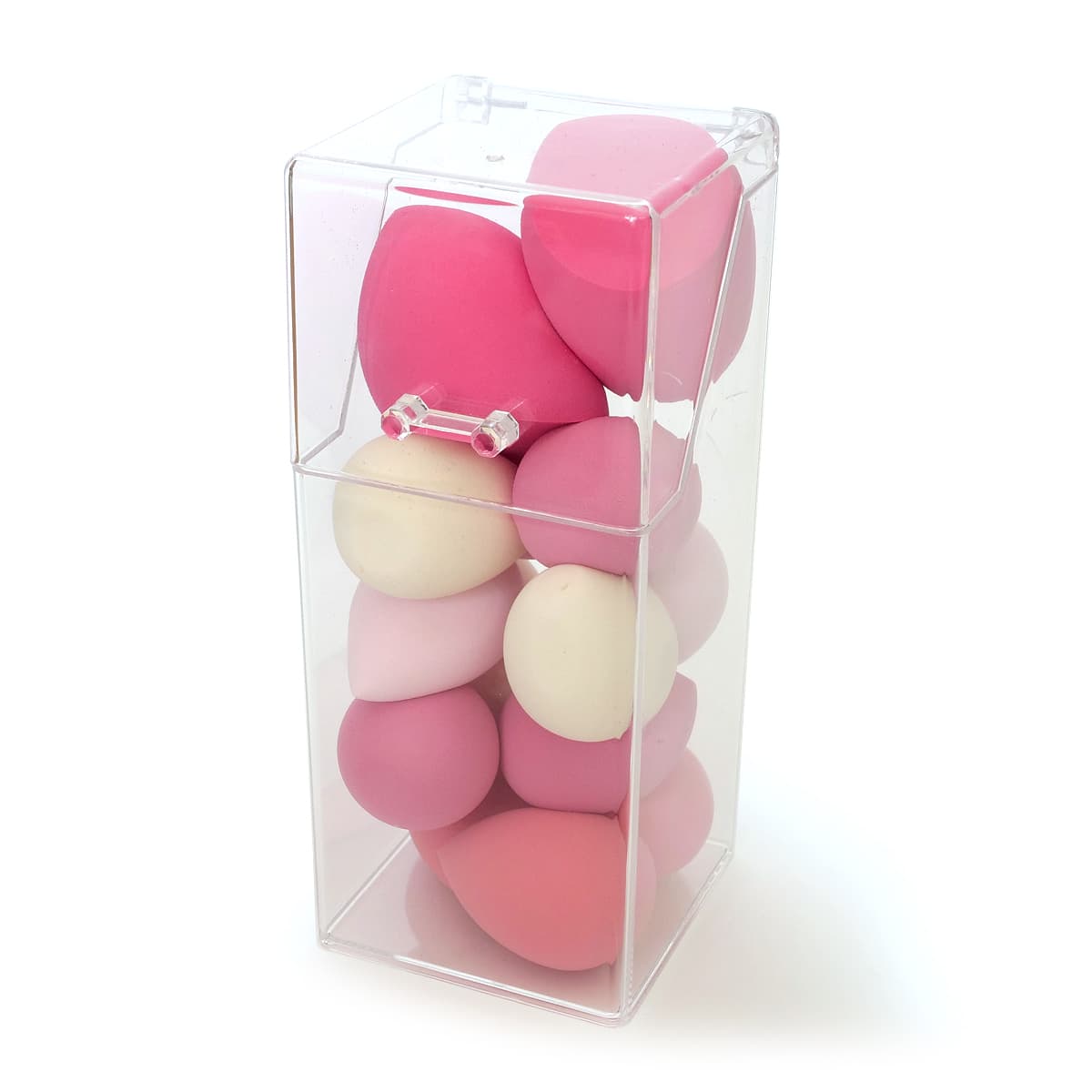 thinkspaceBEAUTY　ビューティースポンジ　14個セット　開封（透明なケース）