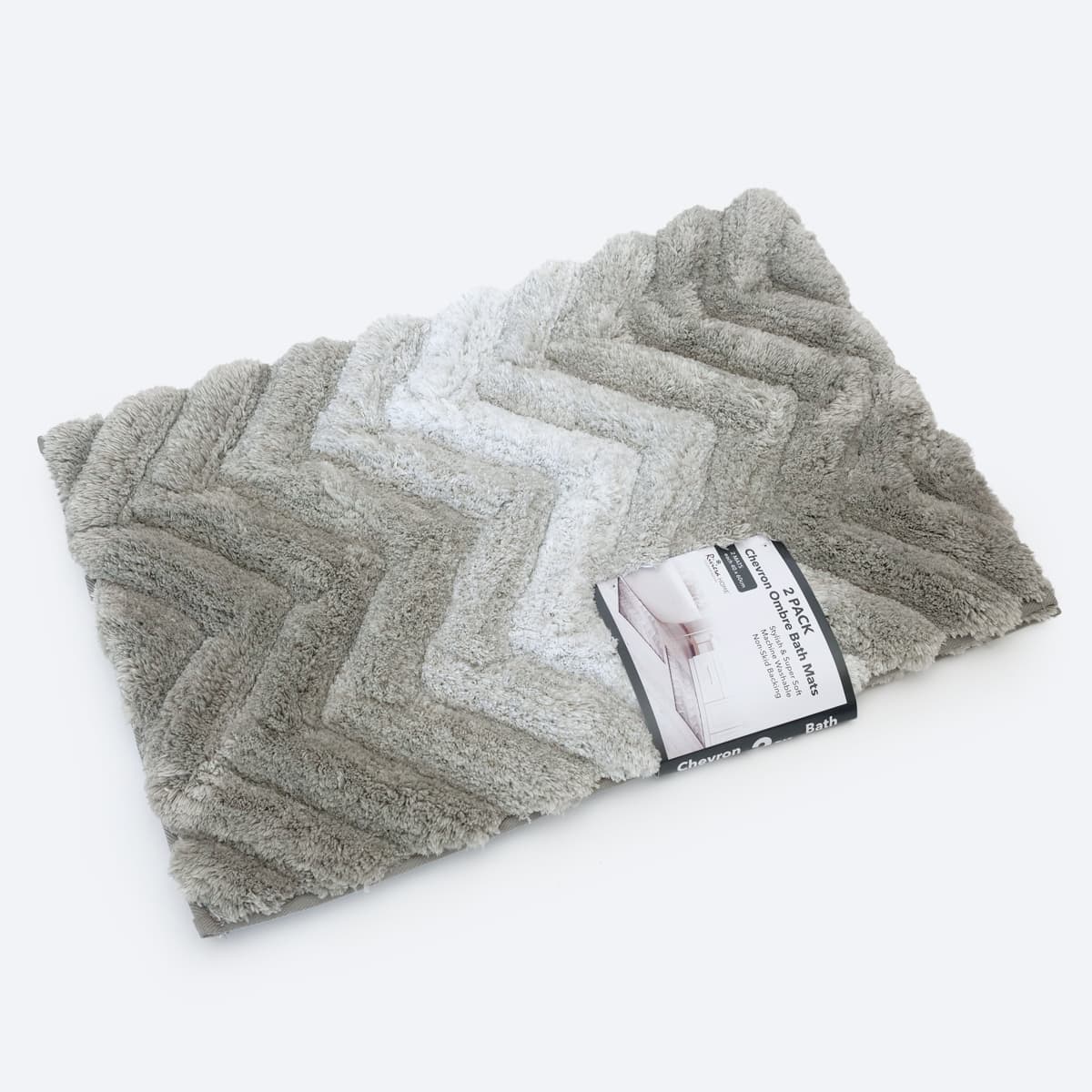 RIVIERA HOME マイクロポリエステルバスマット 2P