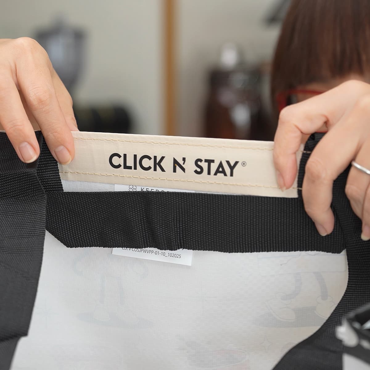 コストコショッピングバッグ2026　新機能　CLICK’N STAY