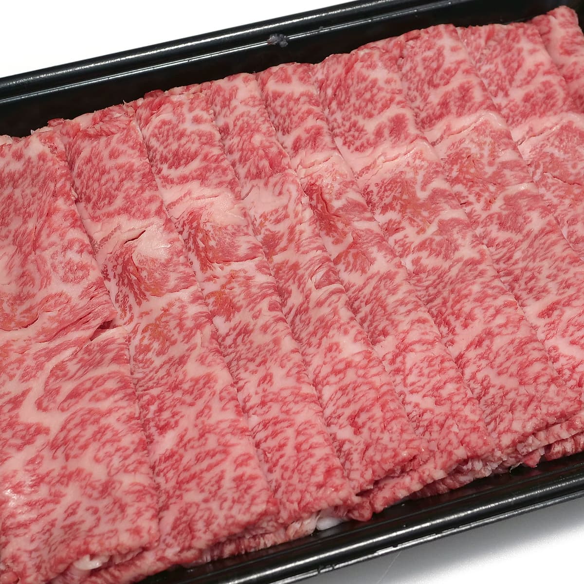 国産黒毛和牛　和牛4等級ロース　うすぎり冷凍　1パック（霜降りが綺麗なお肉）