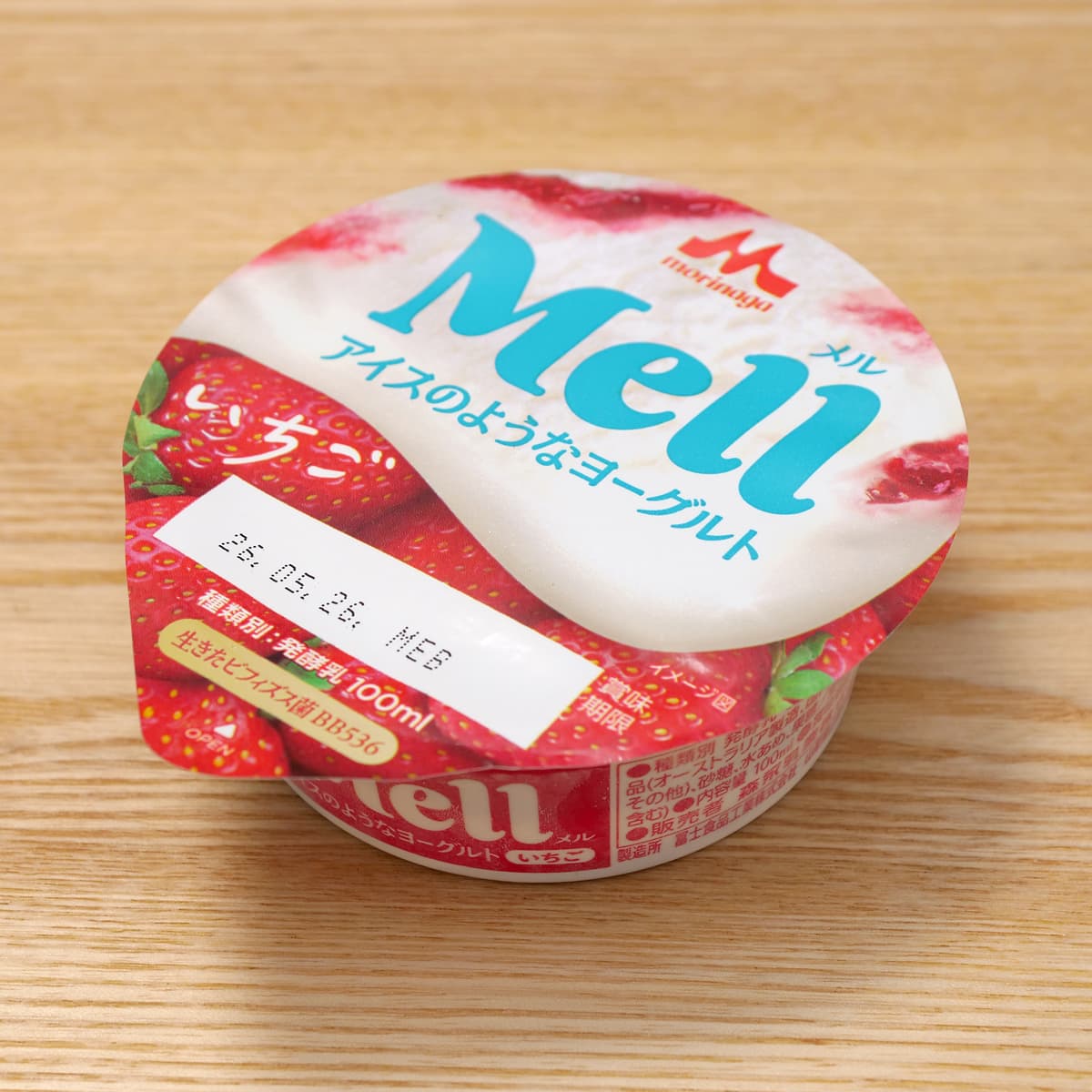 MORINAGA フローズンヨーグルト mell ストロベリー味 1個