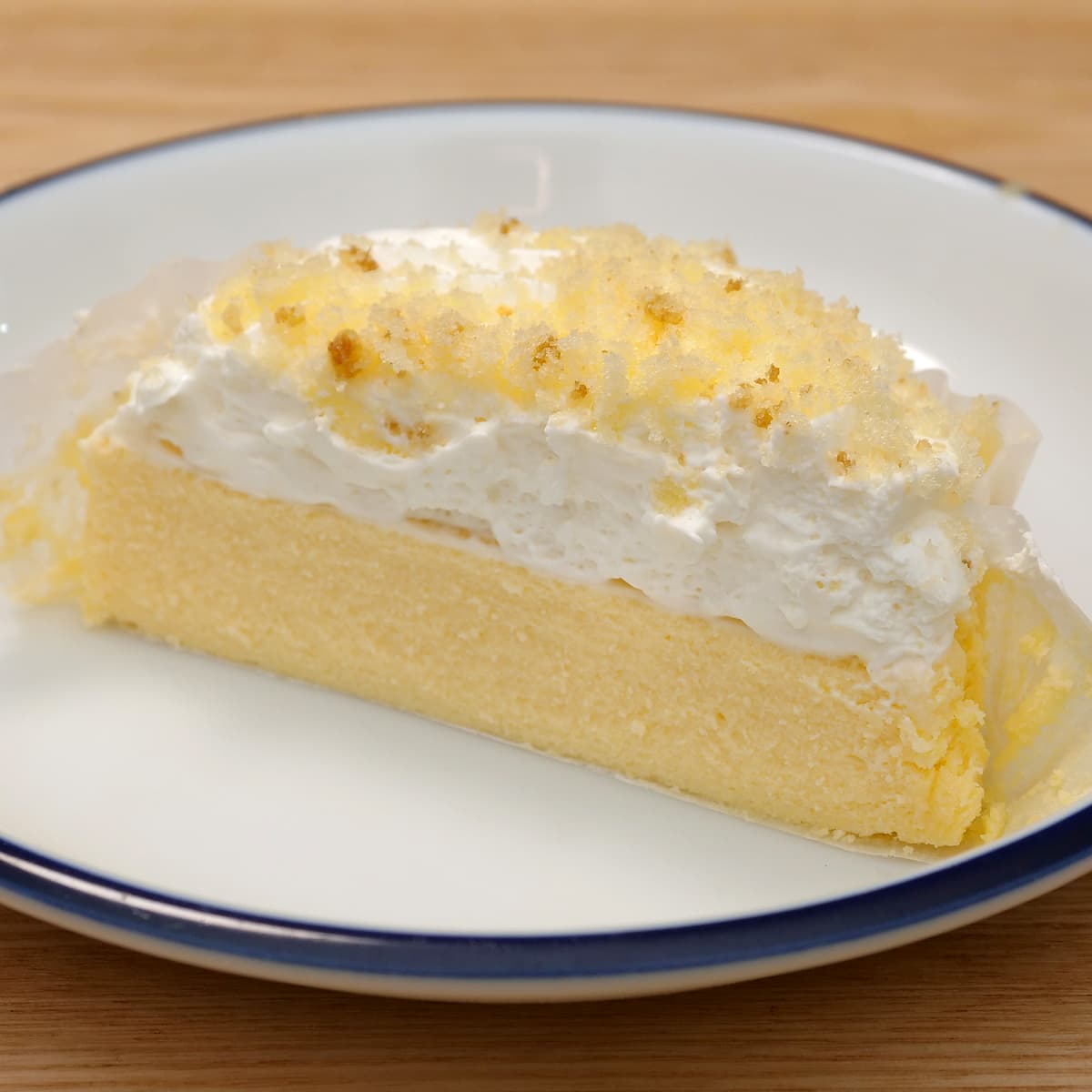 ダブルチーズケーキ　カット断面