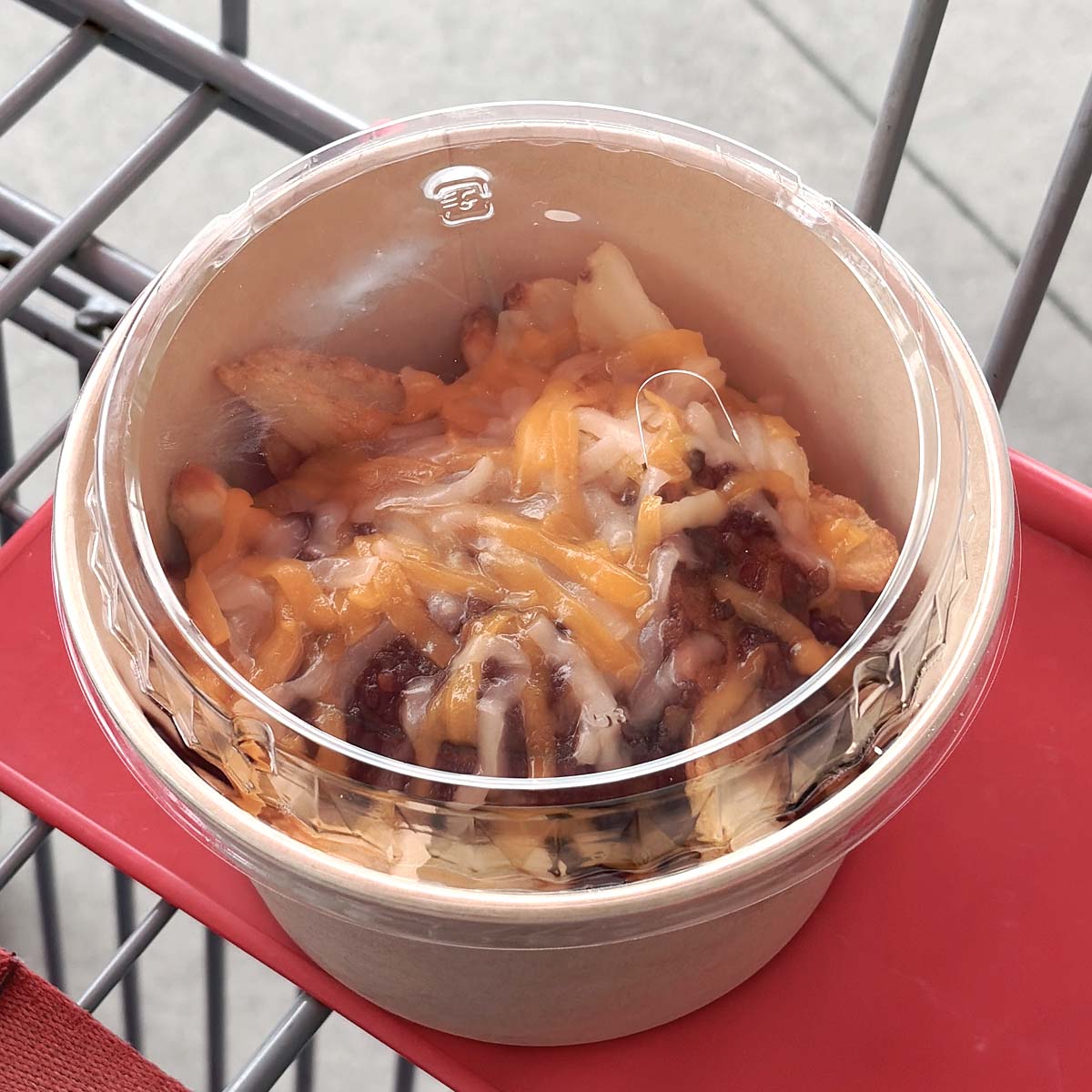 フードコート　ボロネーゼポテト　容器