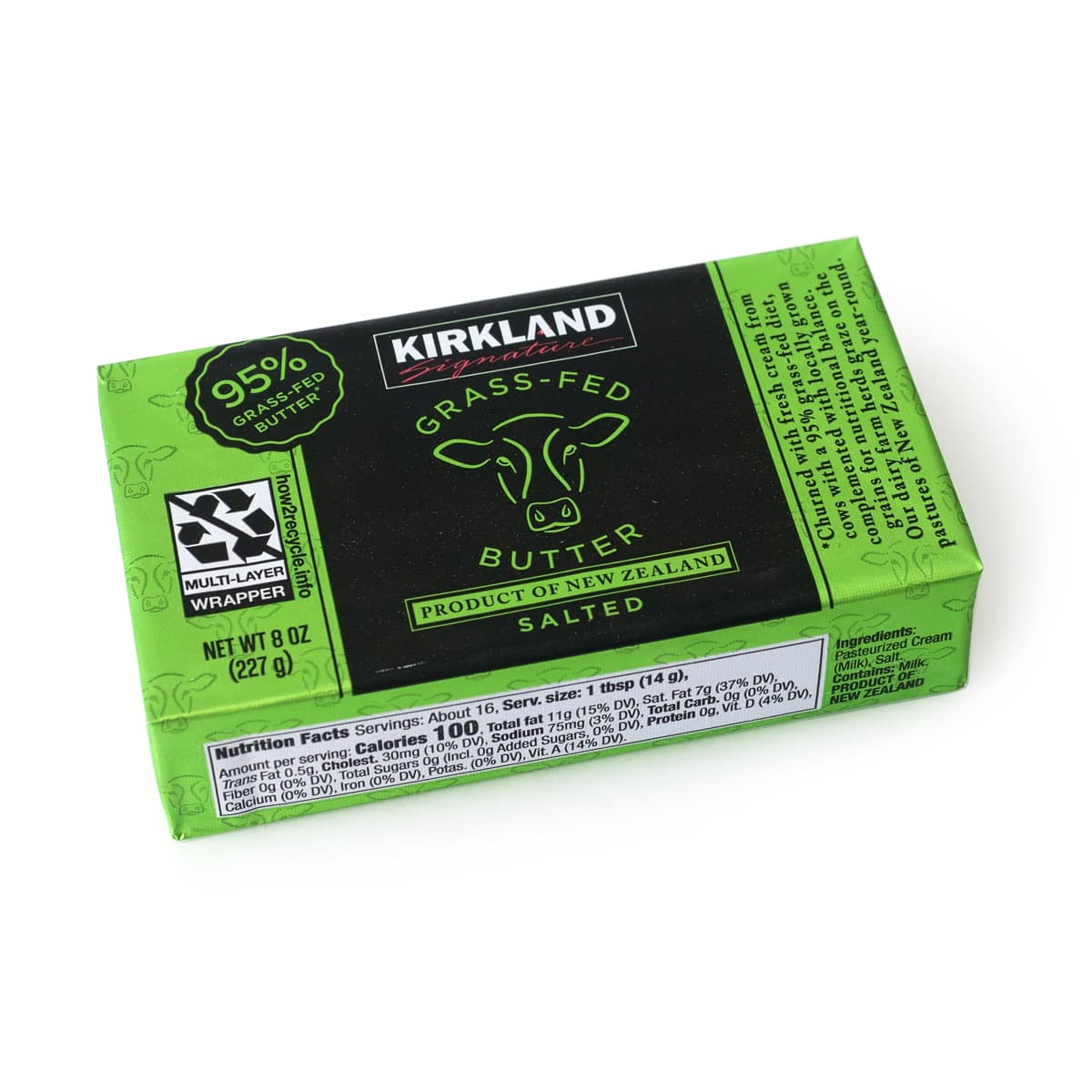 カークランドシグネチャー グラスフェッドバター(有塩バター)908g 1個