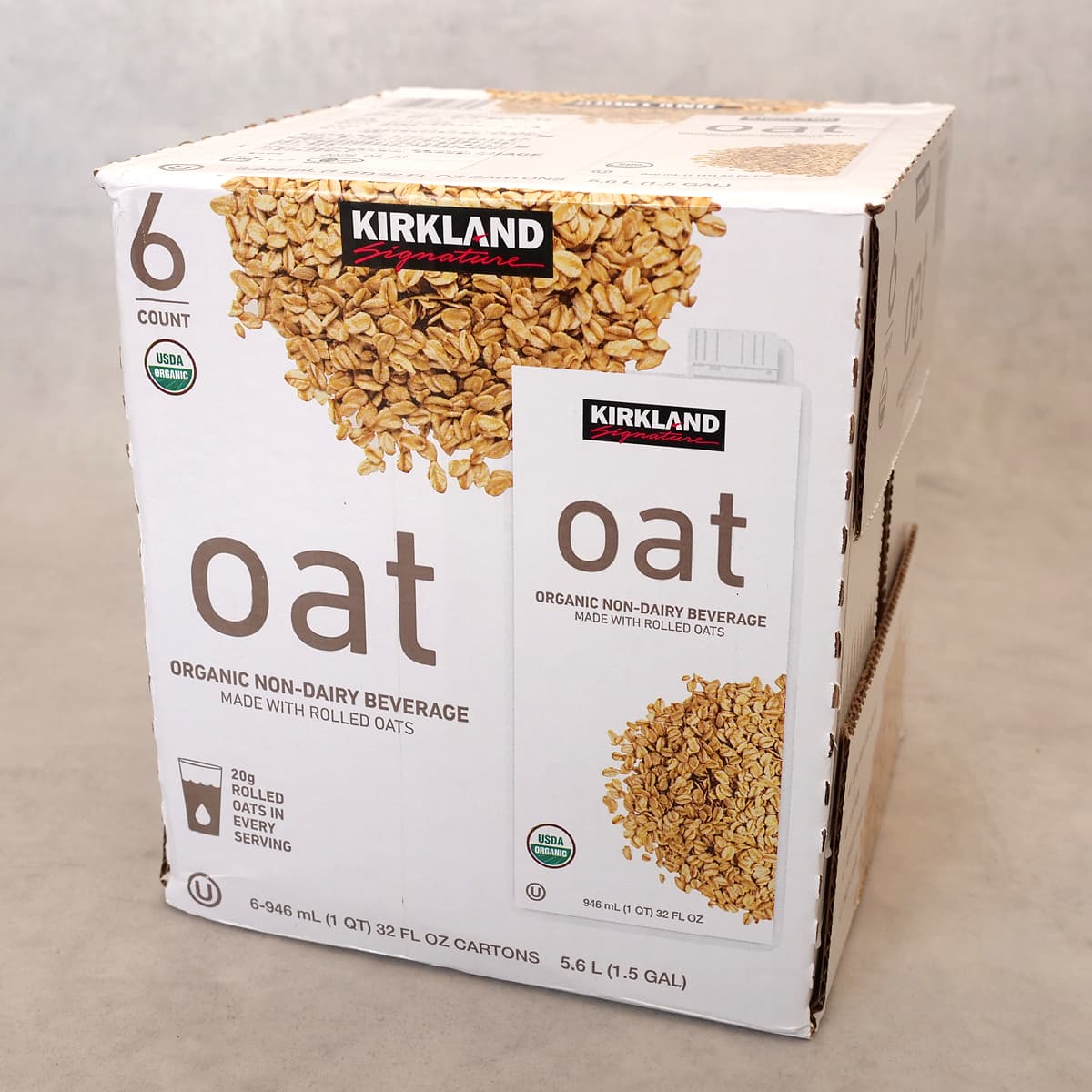 カークランドシグネチャー オーガニックオーツ飲料　946ml×6本（コストコのオーツミルク）
