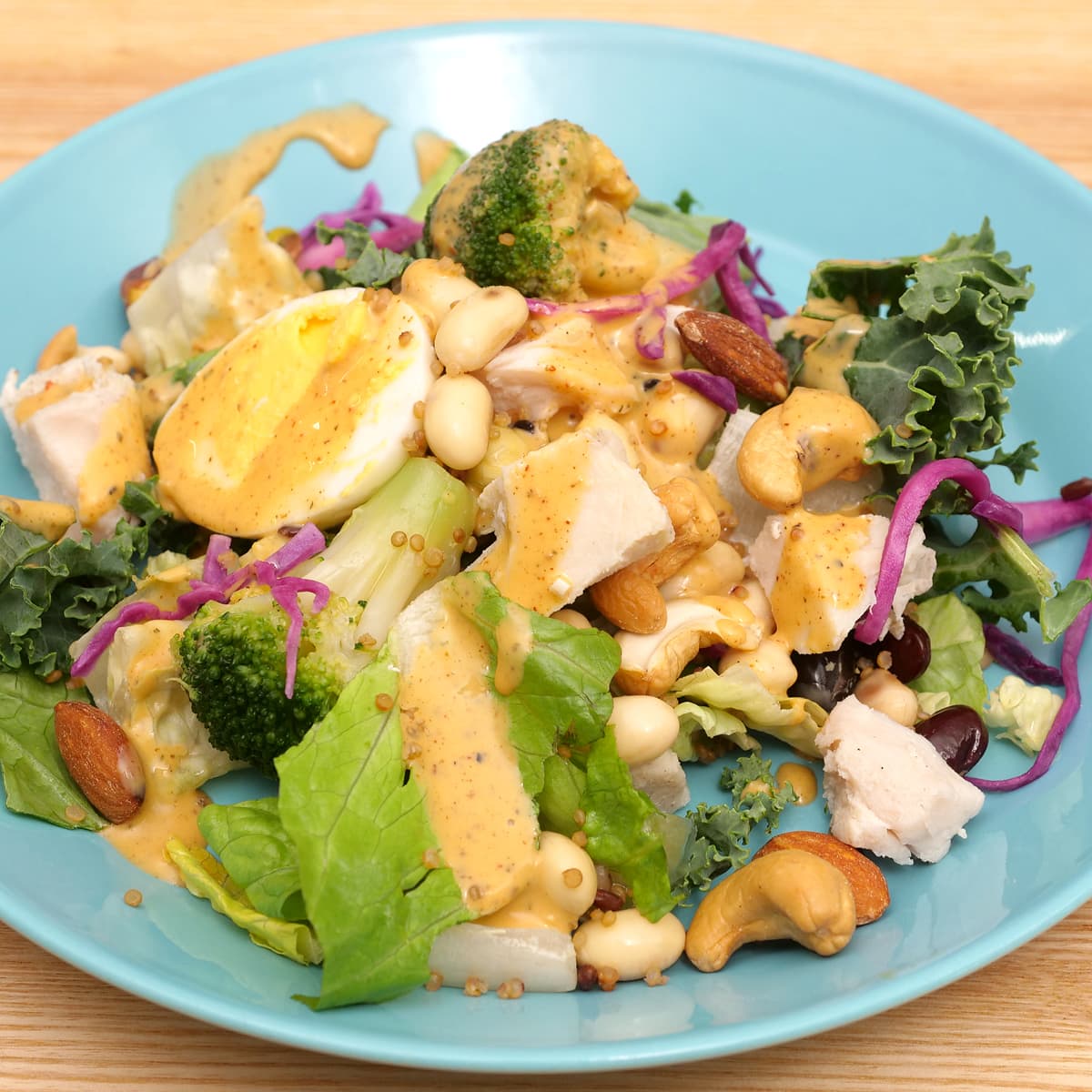 プロテインサラダ 盛り付け