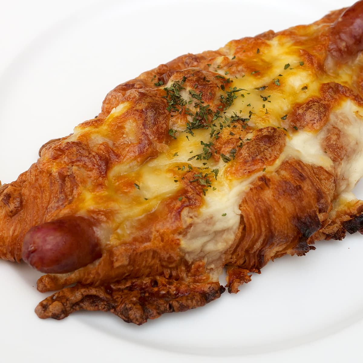 ソーセージクロワッサン　トースターで焼いた