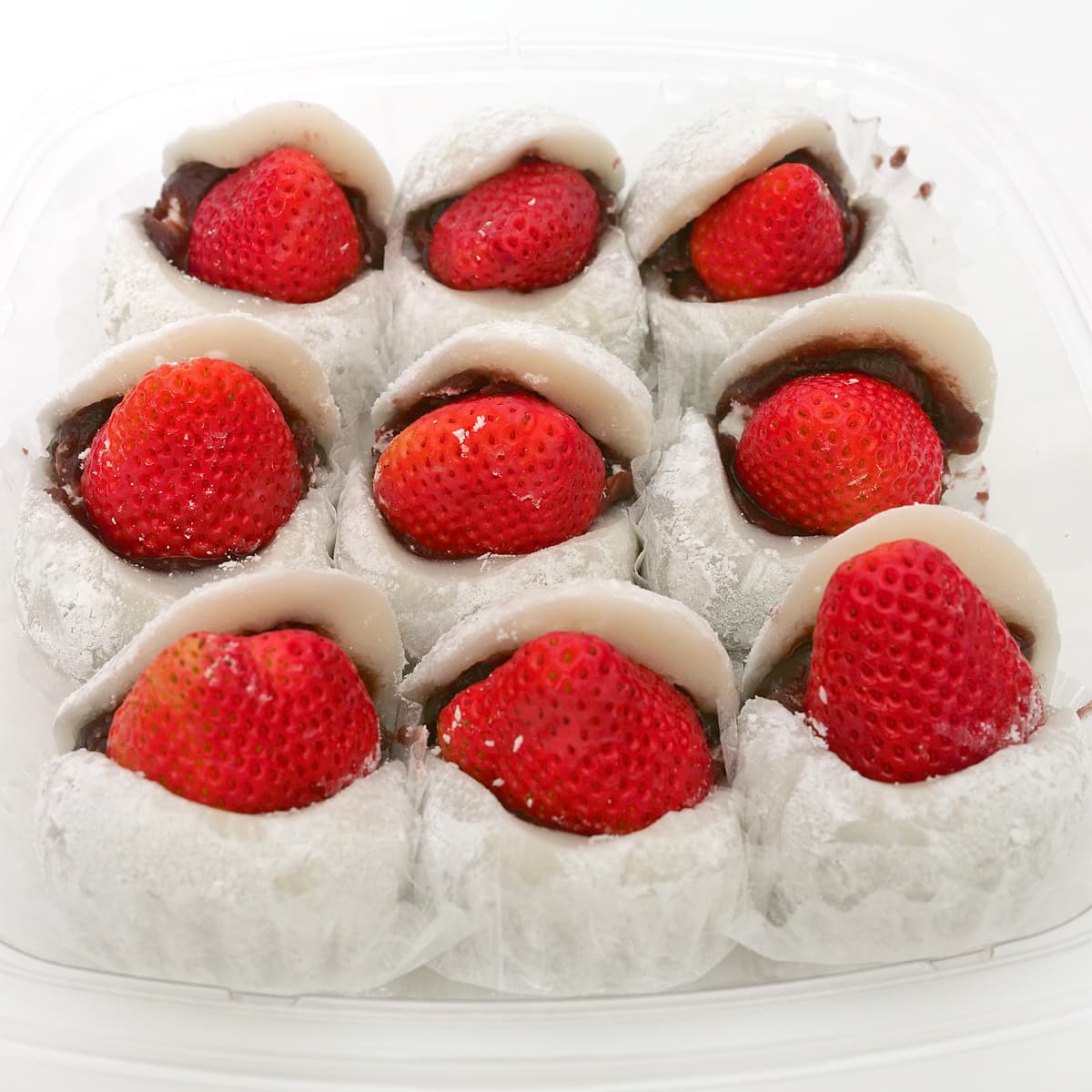 いちご大福　9個入　開封