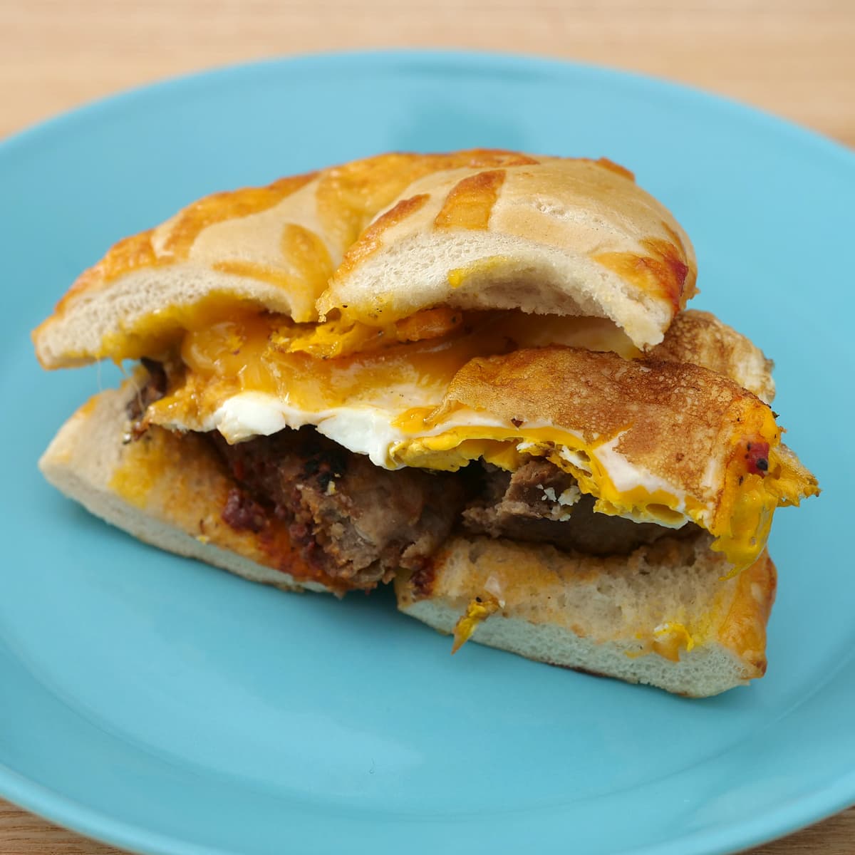 チーズベーグル　ベーグルサンド