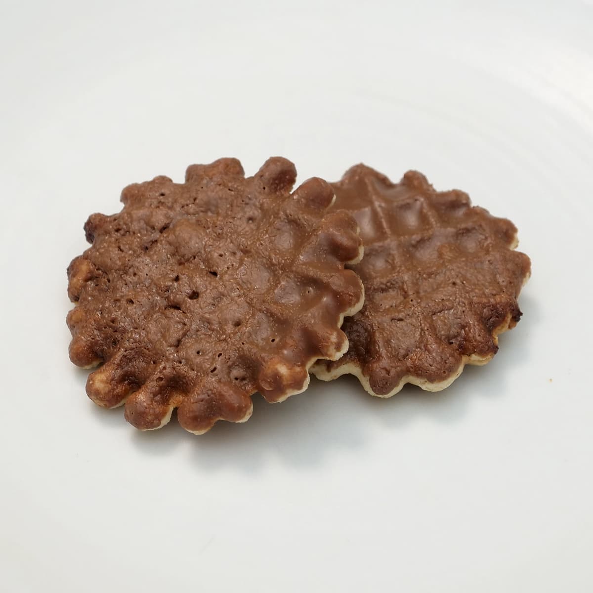 ワッフルマイスター ワッフルバイツチョコ 電子レンジで湿気を飛ばした