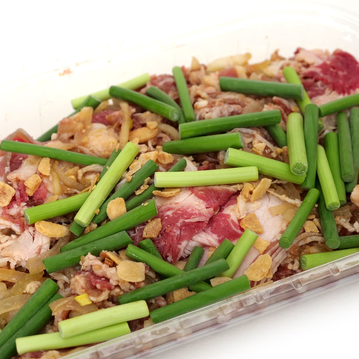 牛肉のにんにく炒め 開封