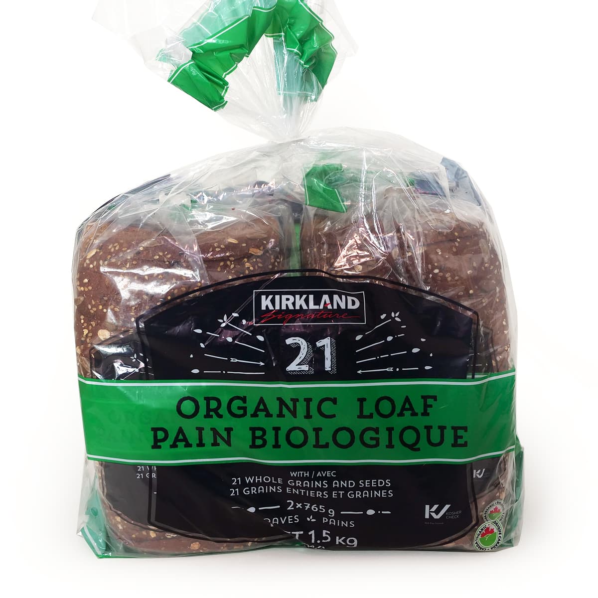 カークランドシグネチャー　オーガニック21穀食パン　765g×2