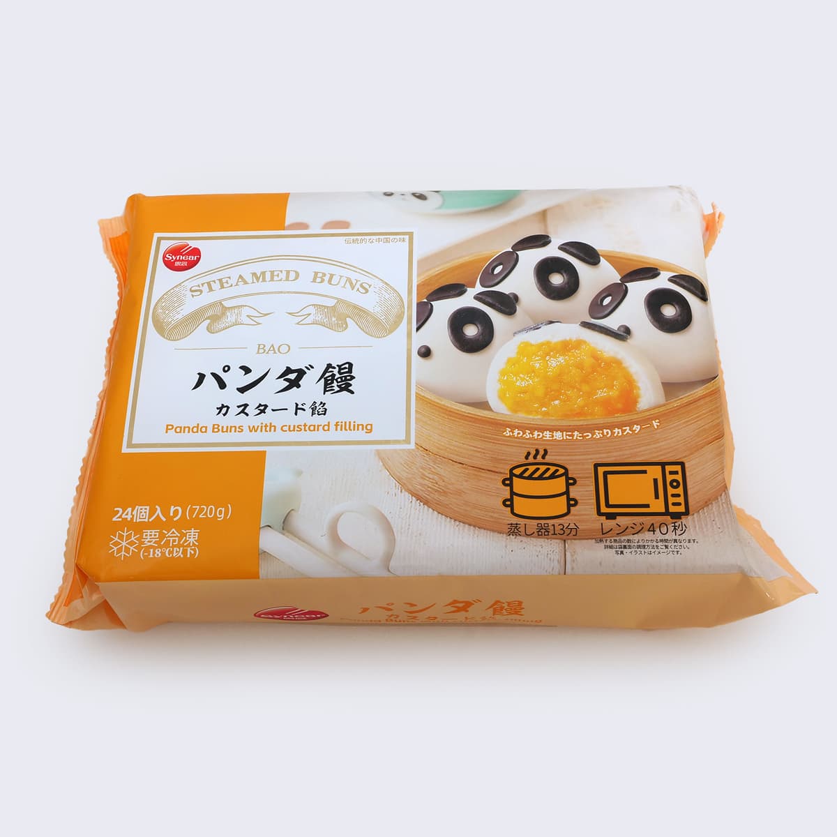 synear パンダ饅 カスタード餡 24個入(冷凍)