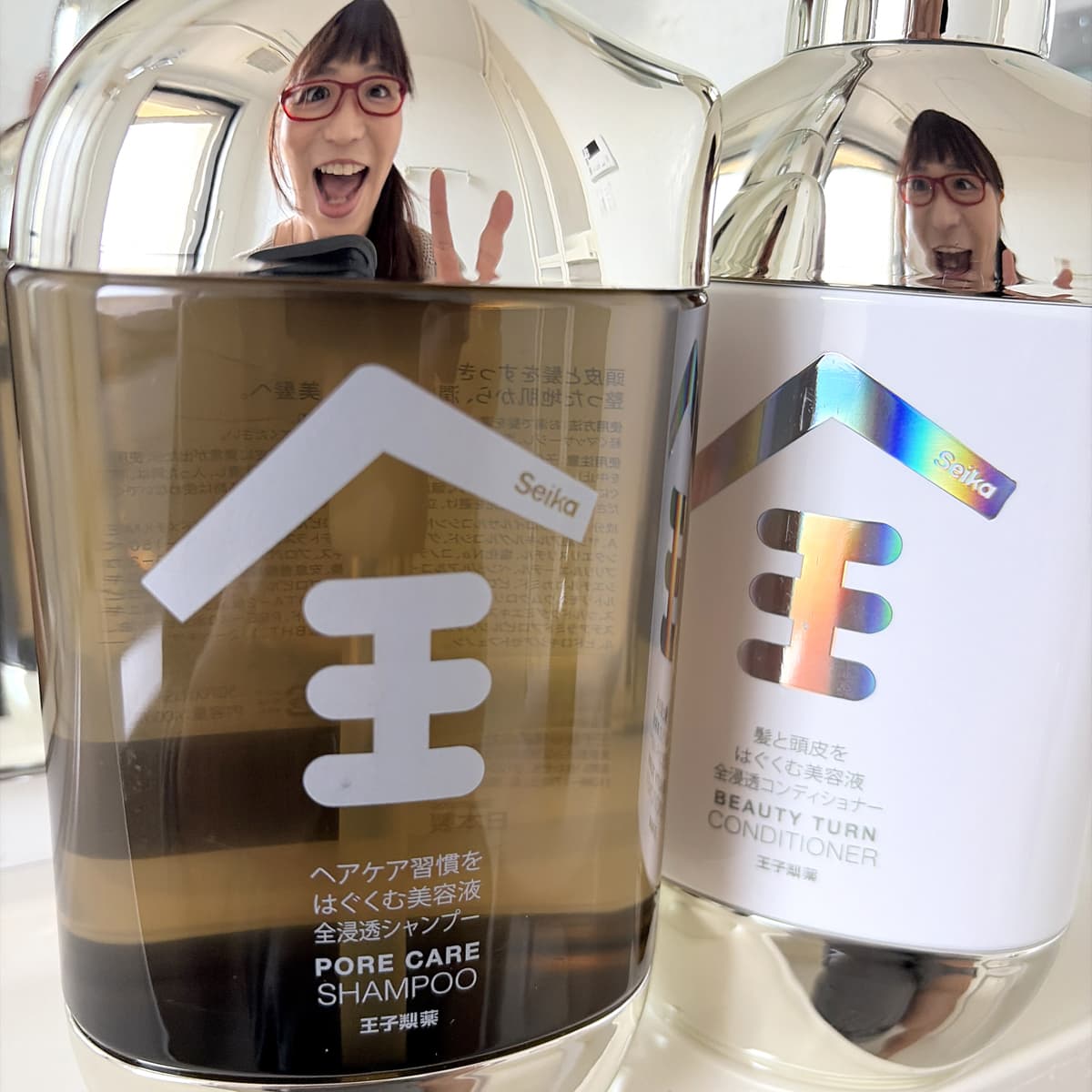 Seika　全シャンプー＆コンディショナー　400mlセット　鏡みたいに自分が映る