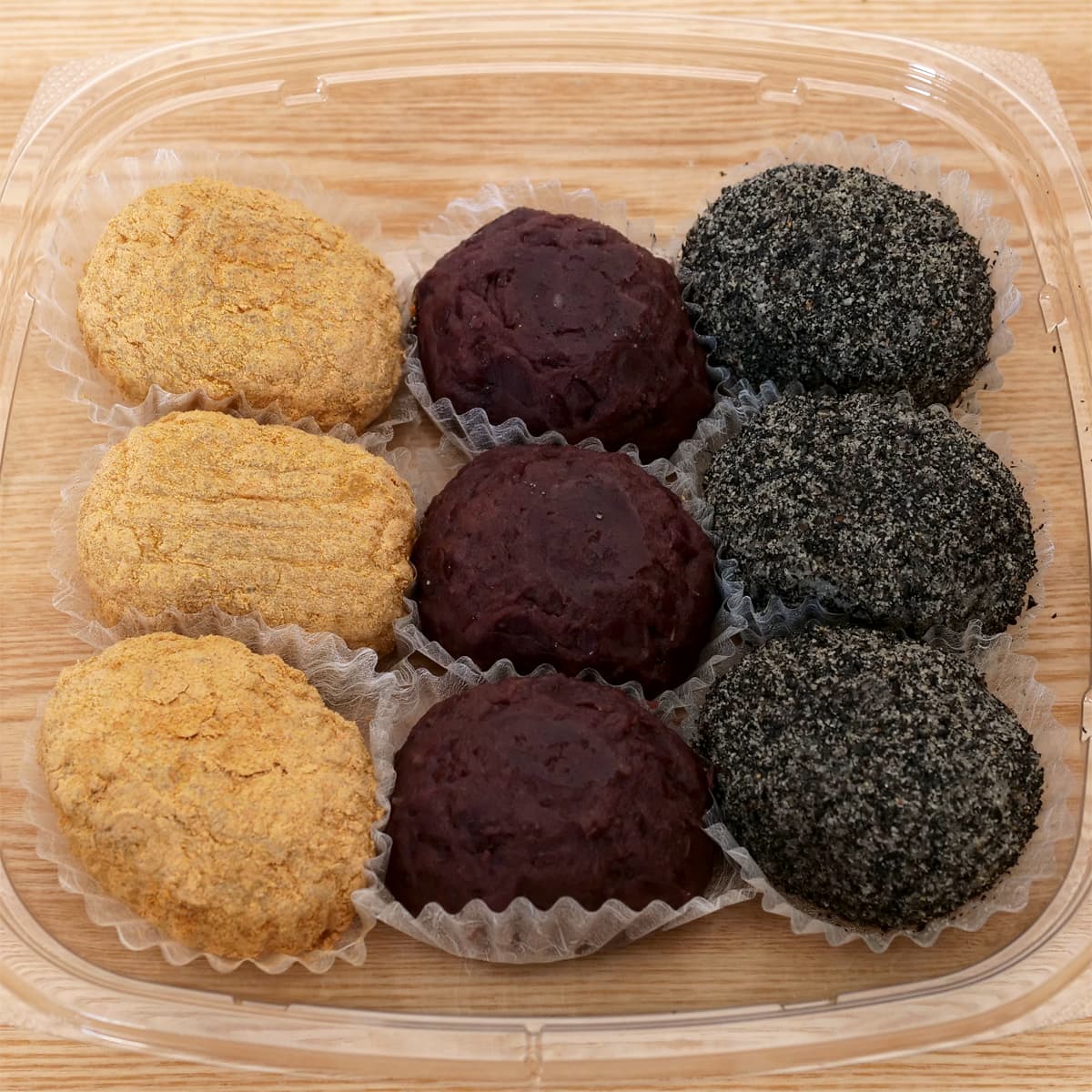 おはぎアソート　9個入　開封