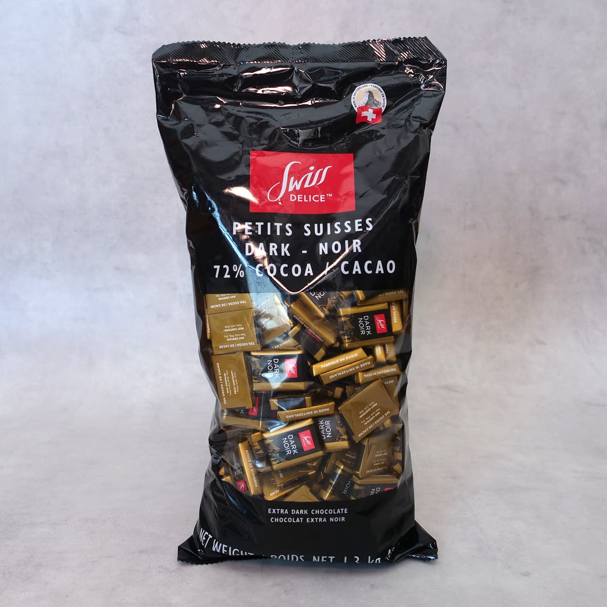 スイスデリス　ダークチョコレート　72% NOIR 1.3kg