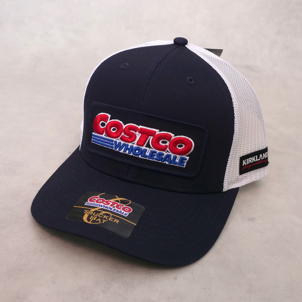 コストコ ロゴメッシュキャップ（カークランドシグネチャー　TRUCKER HAT）　ネイビー