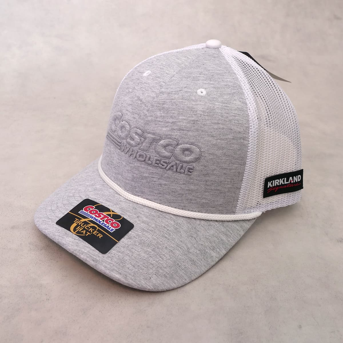 コストコ ロゴメッシュキャップ（カークランドシグネチャー　TRUCKER HAT）　グレー