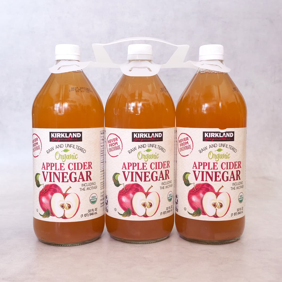 カークランドシグネチャー アップルサイダービネガー 946ml×3