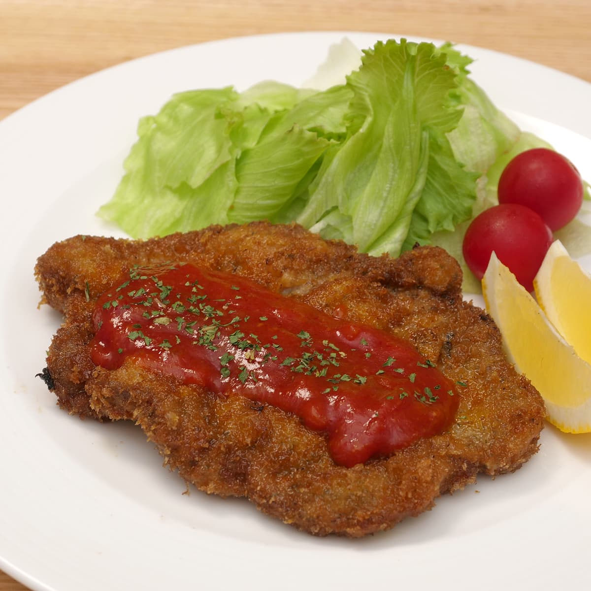 ポークステーキ ガーリック&ハーブ アレンジ(ミラノ風カツレツ)