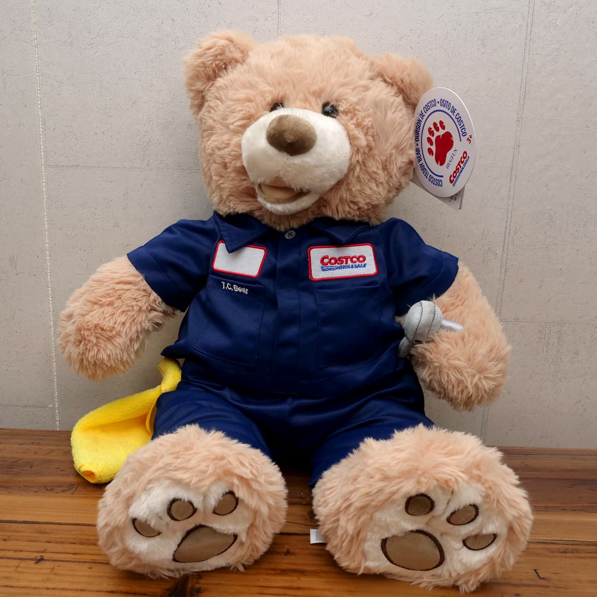 コストコくま ぬいぐるみ(コストコテディベア) タイヤセンターベア