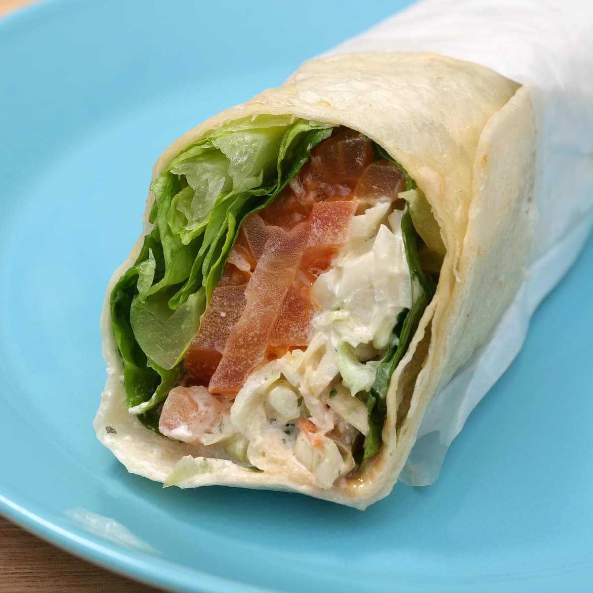 メキシカンサラダラップ 1本(断面アップ)